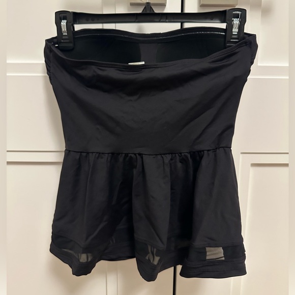 Anne Cole Wild Flower Embroidery Peplum Tankini Top Size S - Picture 6 of 7